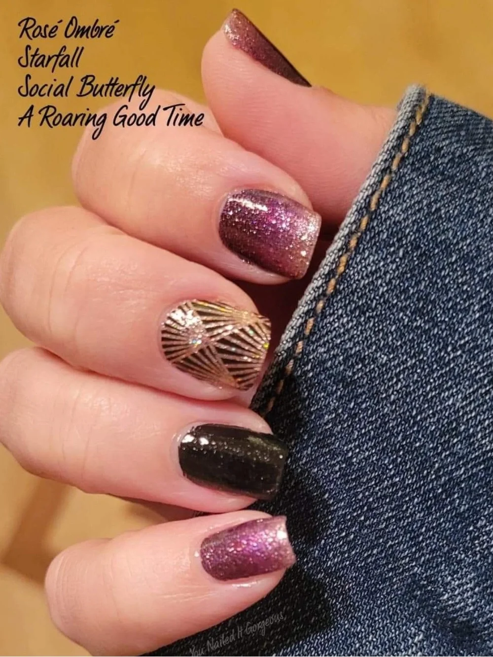 *Exclusive* Color Street: Roaring Good Time | Art Deco 20s Party Clear Overlay